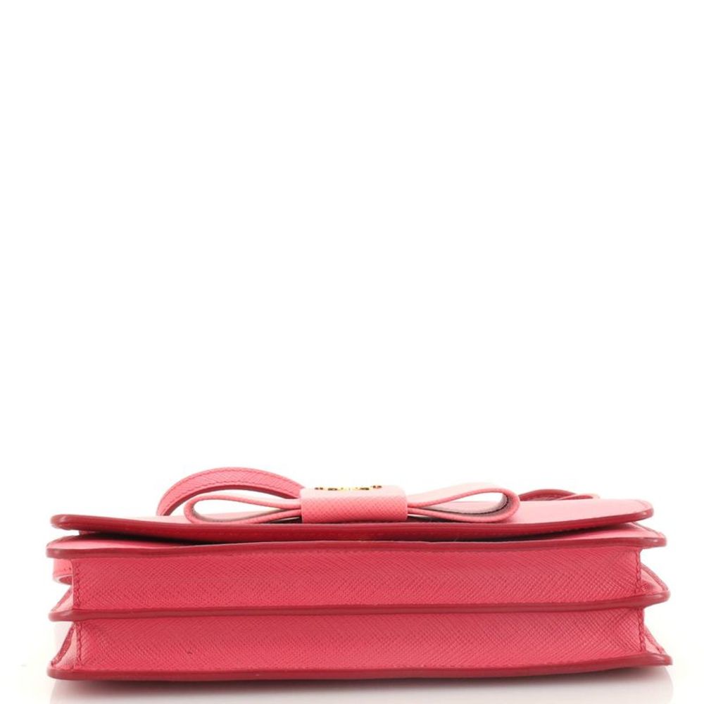 Prada Bow Wallet on Strap Saffiano Leather Small Pink - Picture 4 of 7